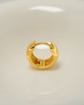 Gold Vermeil Chunky Huggie Hoops 