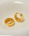 Gold Vermeil Chunky Huggie Hoops 