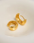Gold Vermeil Chunky Huggie Hoops 