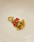 Gold Jingle Bell Charm Pendant