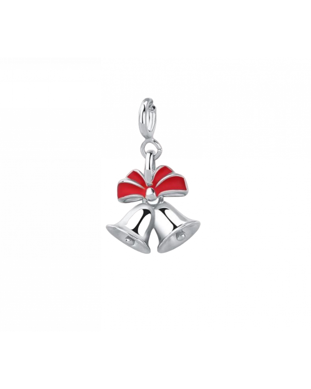Silver Jingle Bell Charm Pendant