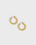 Gold Vermeil Tube Hoop Earrings 
